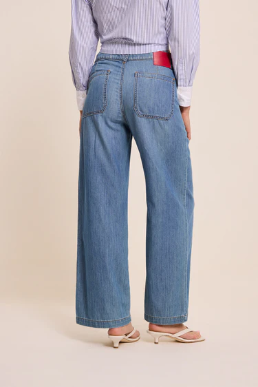 Lucia Crop Wide Light Jeans
