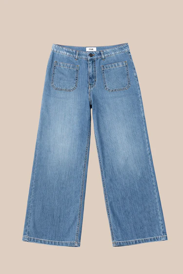 Lucia Crop Wide Light Jeans