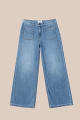 Lucia Crop Wide Light Jeans