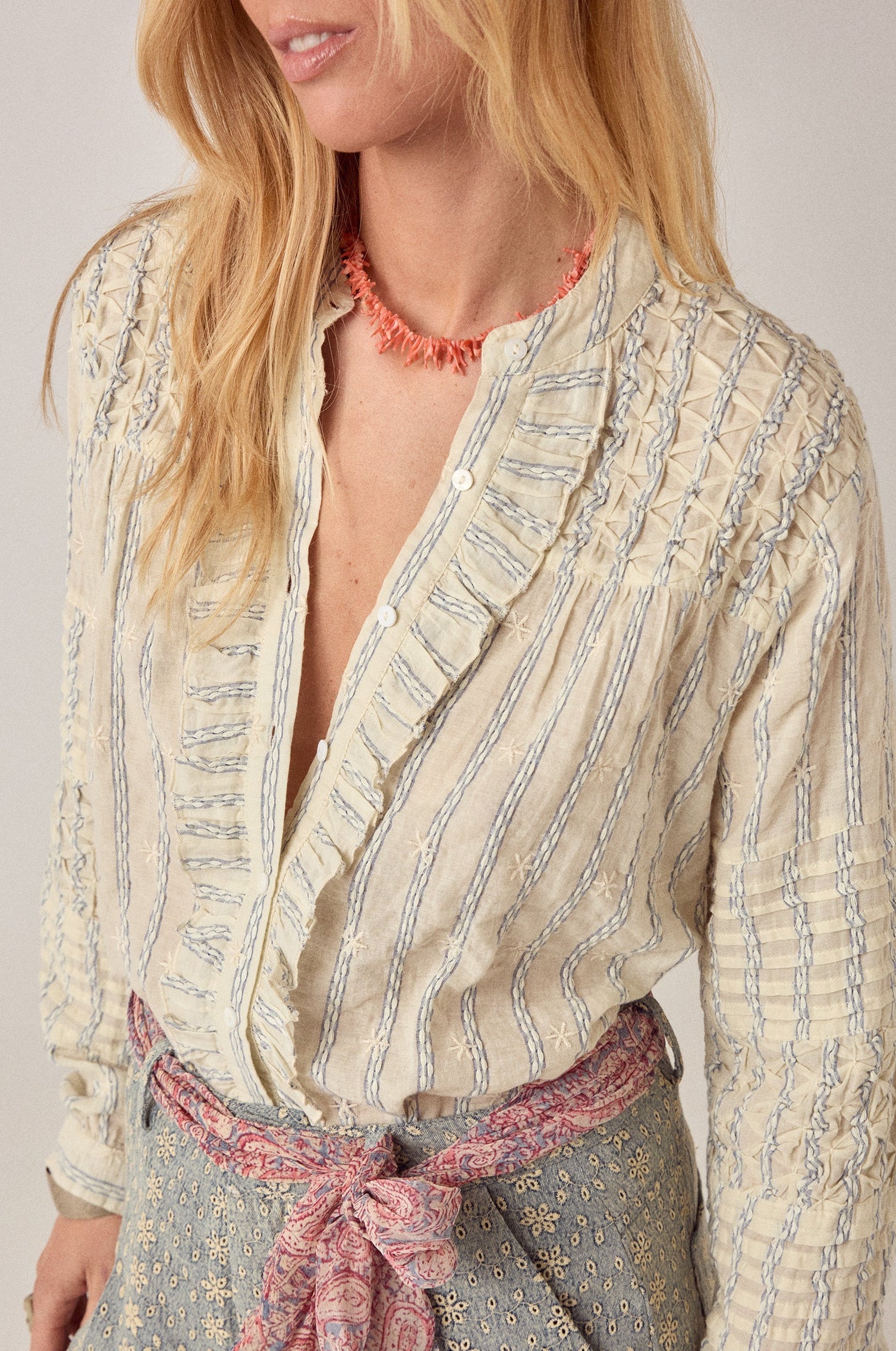 Elta Blouse Cloud Thread