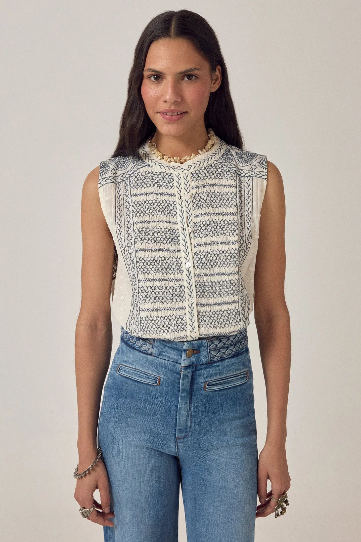 Irina Blouse Indigo Poet