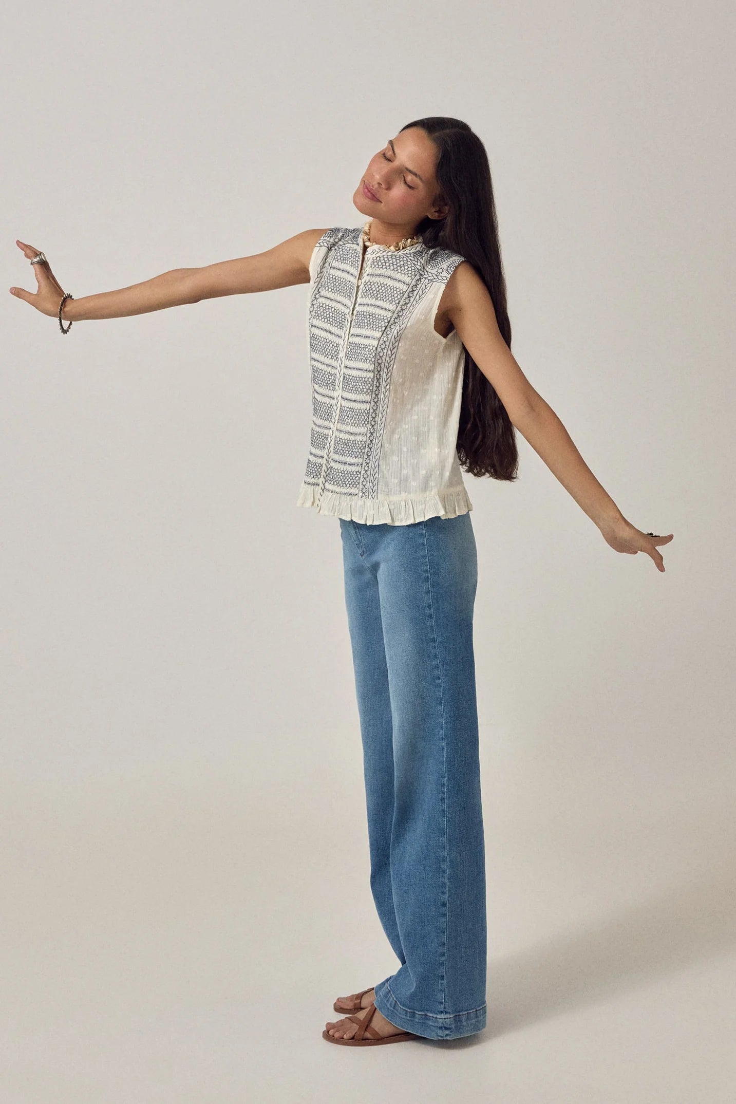 Irina Blouse Indigo Poet