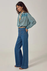 Maria Shirt Mediterranean Stripes Blue