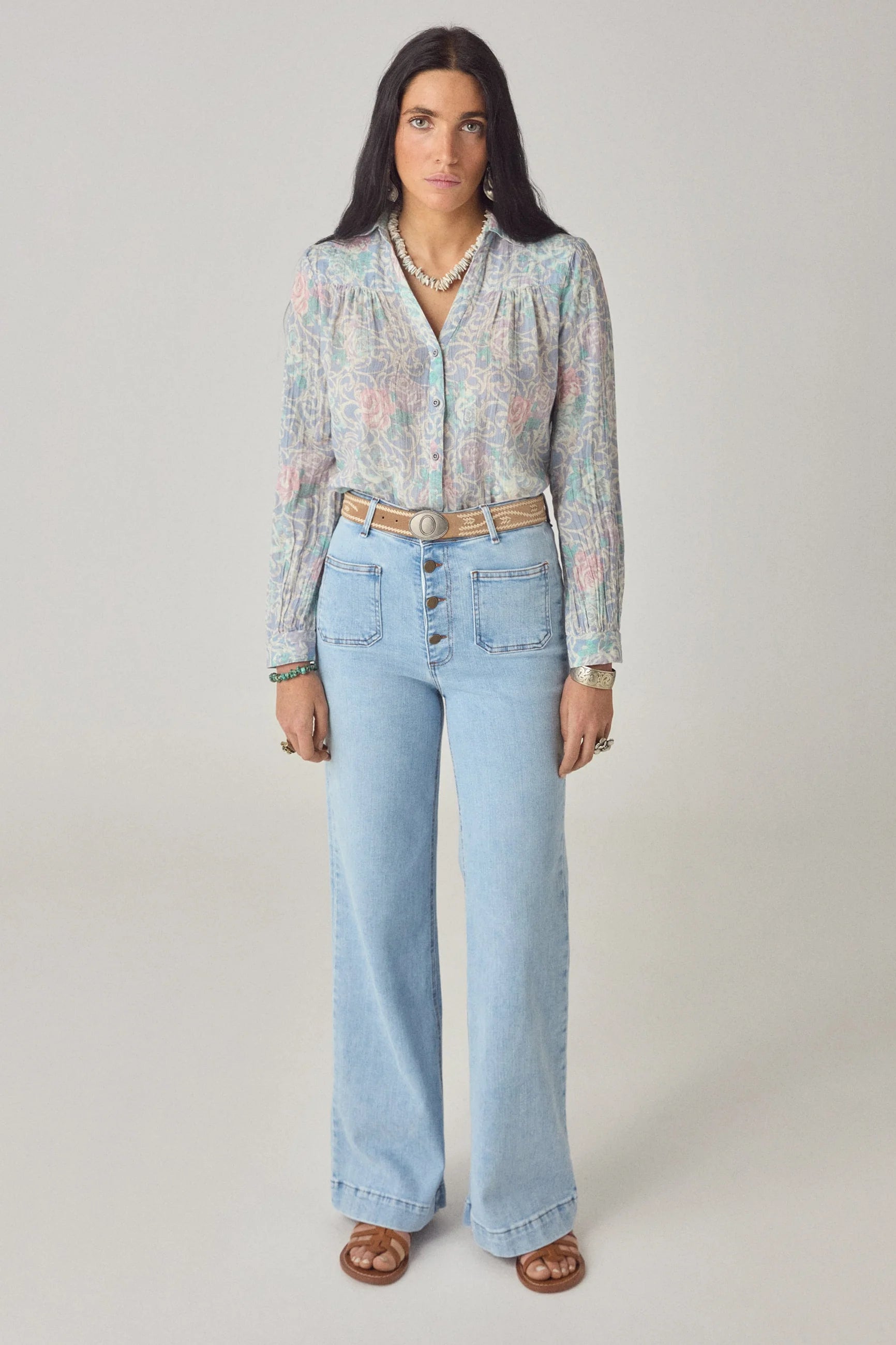 Rani Shirt Misty Garden