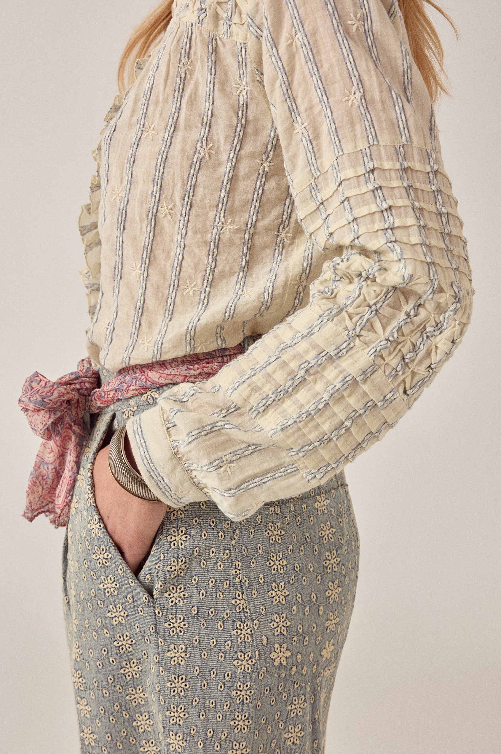 Elta Blouse Cloud Thread