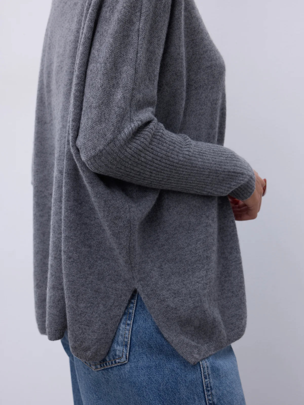 Maglione in cashmere margareth grigio