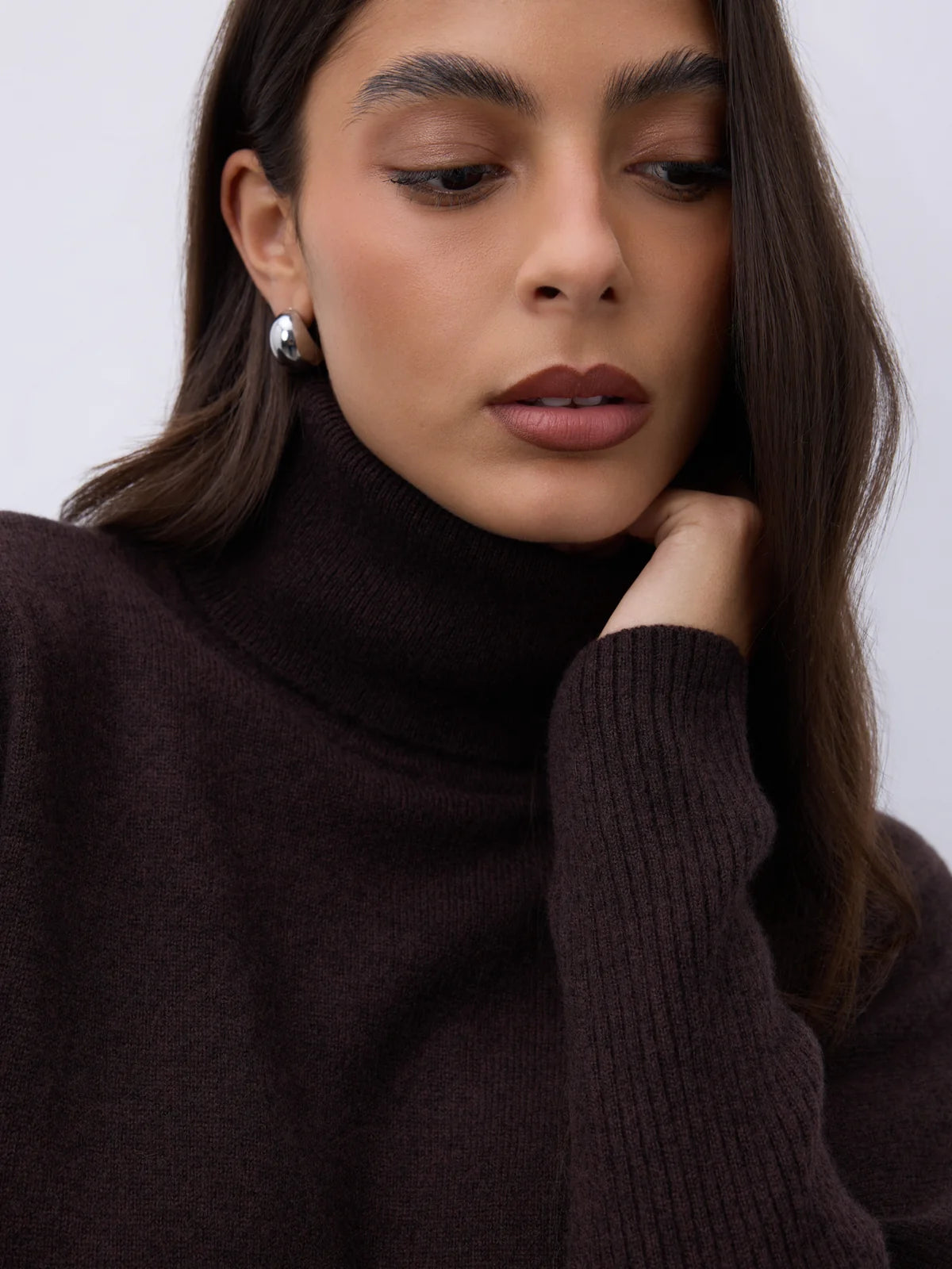 Margareth Coffee Cashmere Sweater