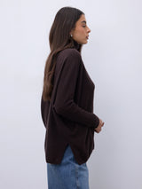 Margareth Coffee Cashmere Sweater