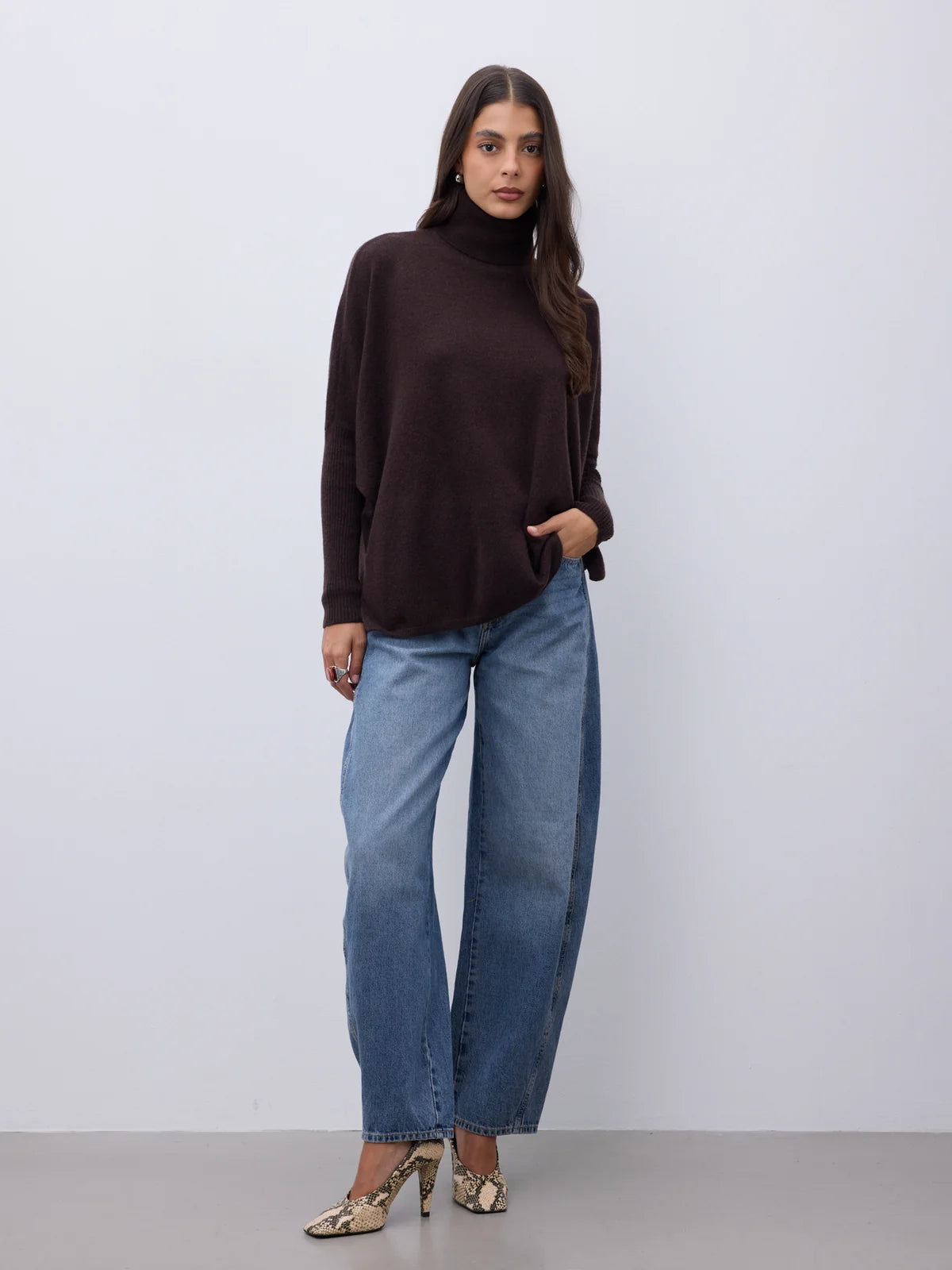 Margareth Coffee Cashmere Sweater