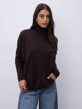 Margareth Coffee Cashmere Sweater