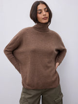 Maglione in cashmere margareth cafe au lait