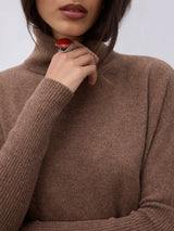 Maglione in cashmere margareth cafe au lait