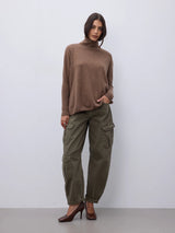 Maglione in cashmere margareth cafe au lait