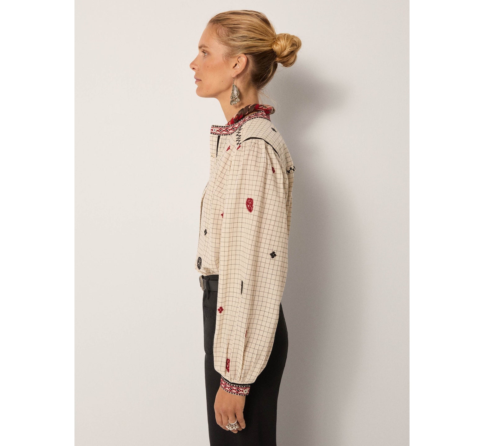 Colette Ivory checks