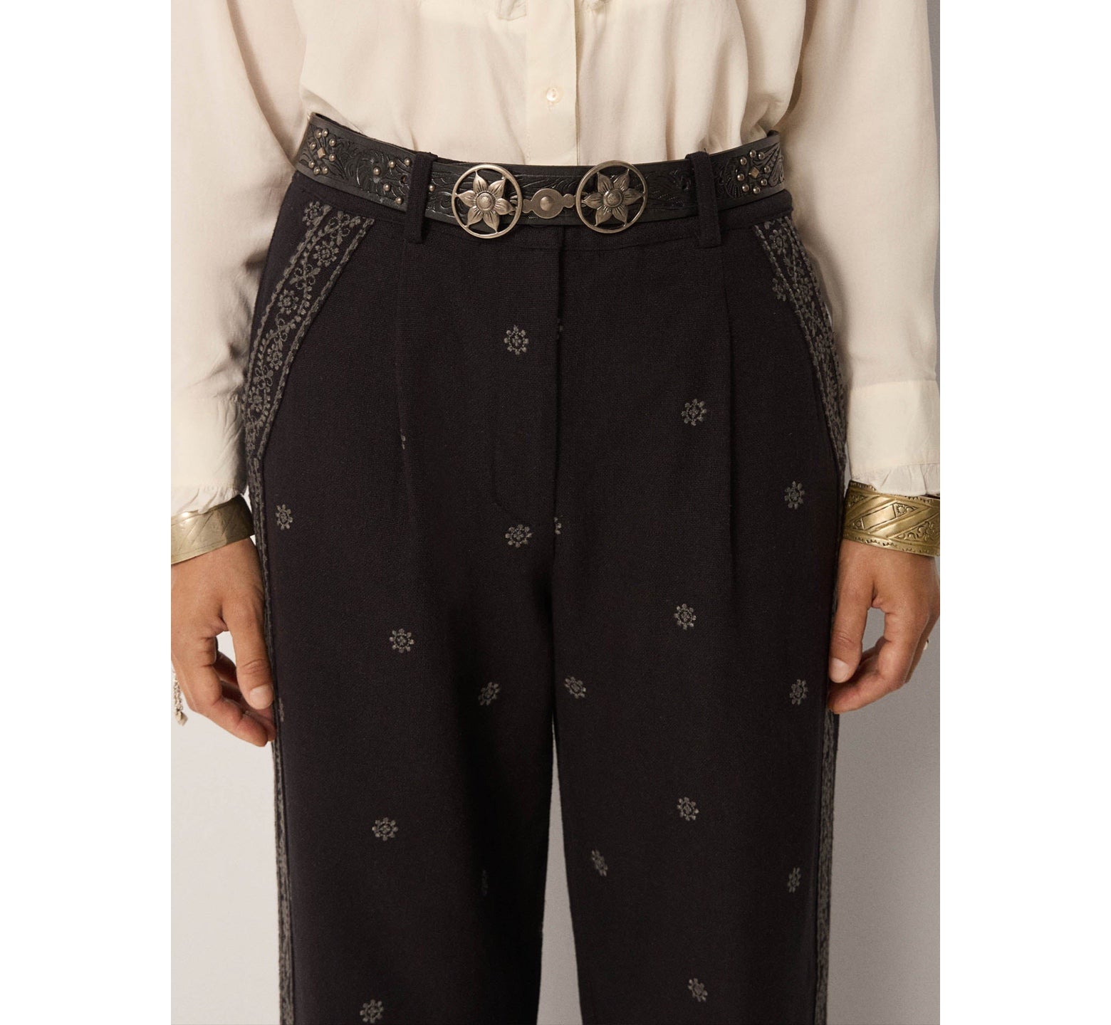 Rodolfo Belt Midnight Silver