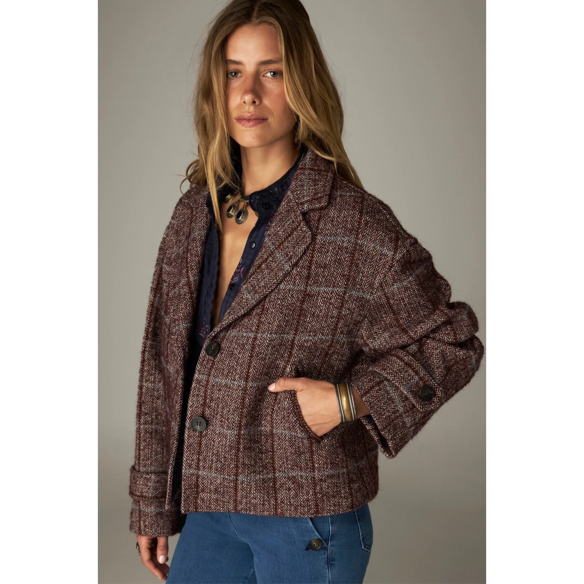 Margarita Jacket forest tobacco