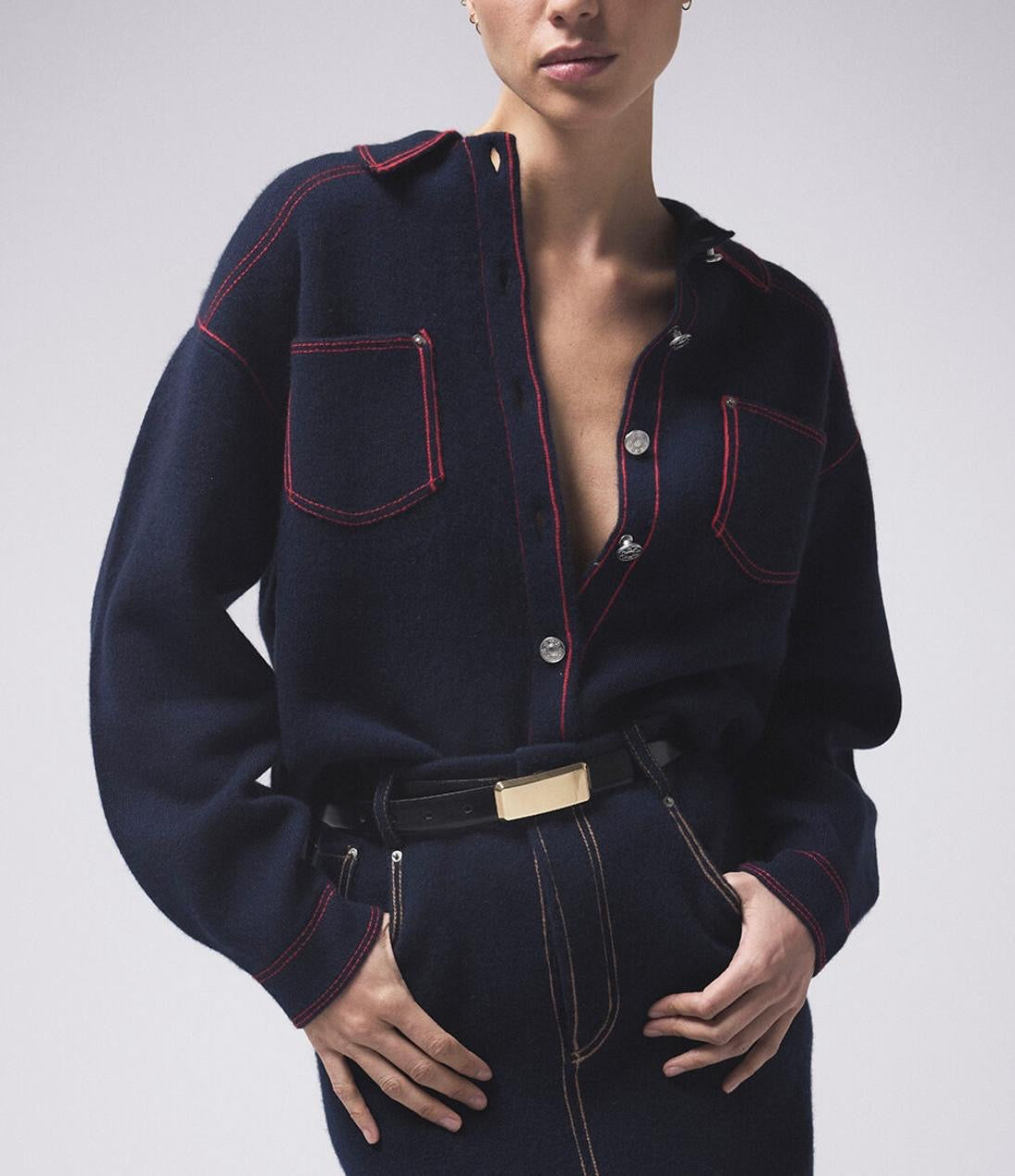 Camicia in cashmere Polina