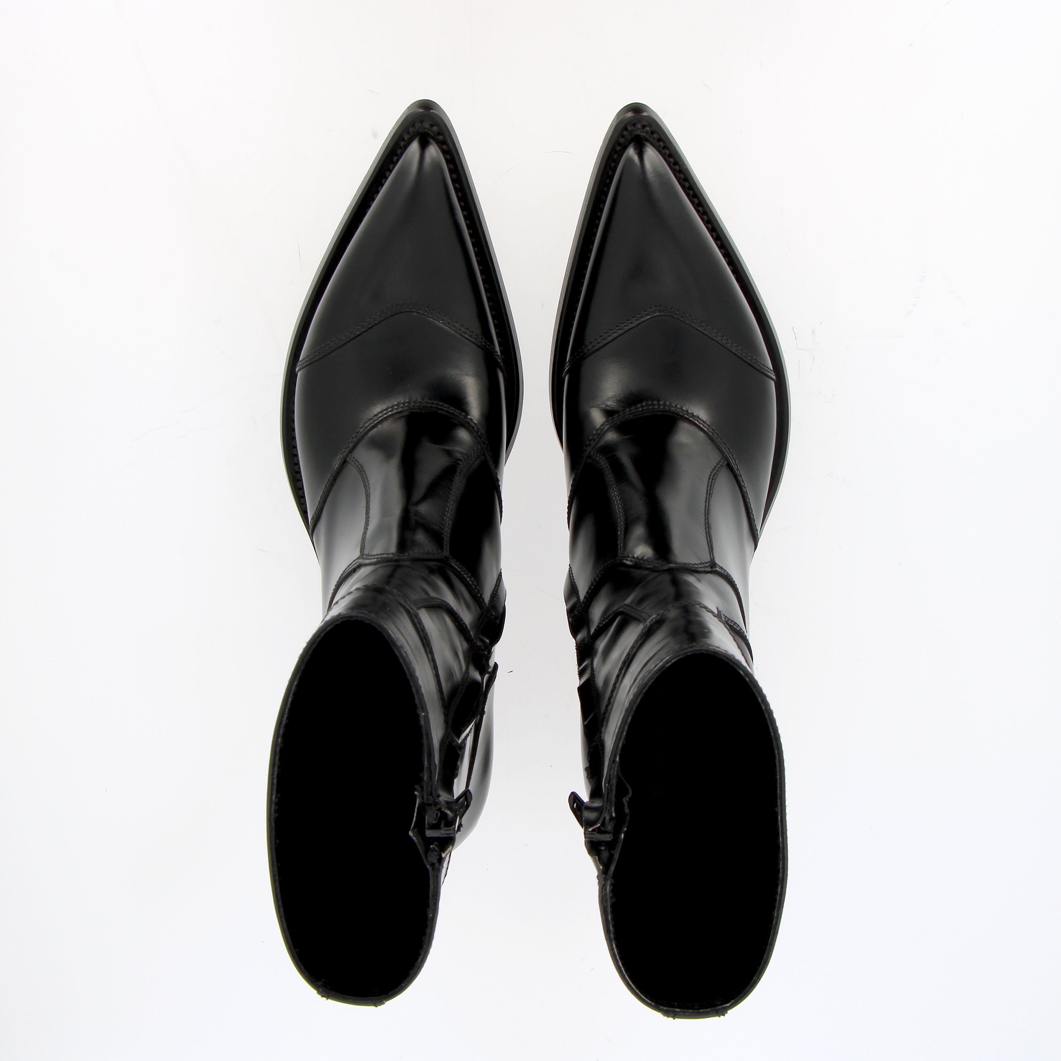 Texan Gianni Barbato Classic Vintage edition in black shiny calfskin