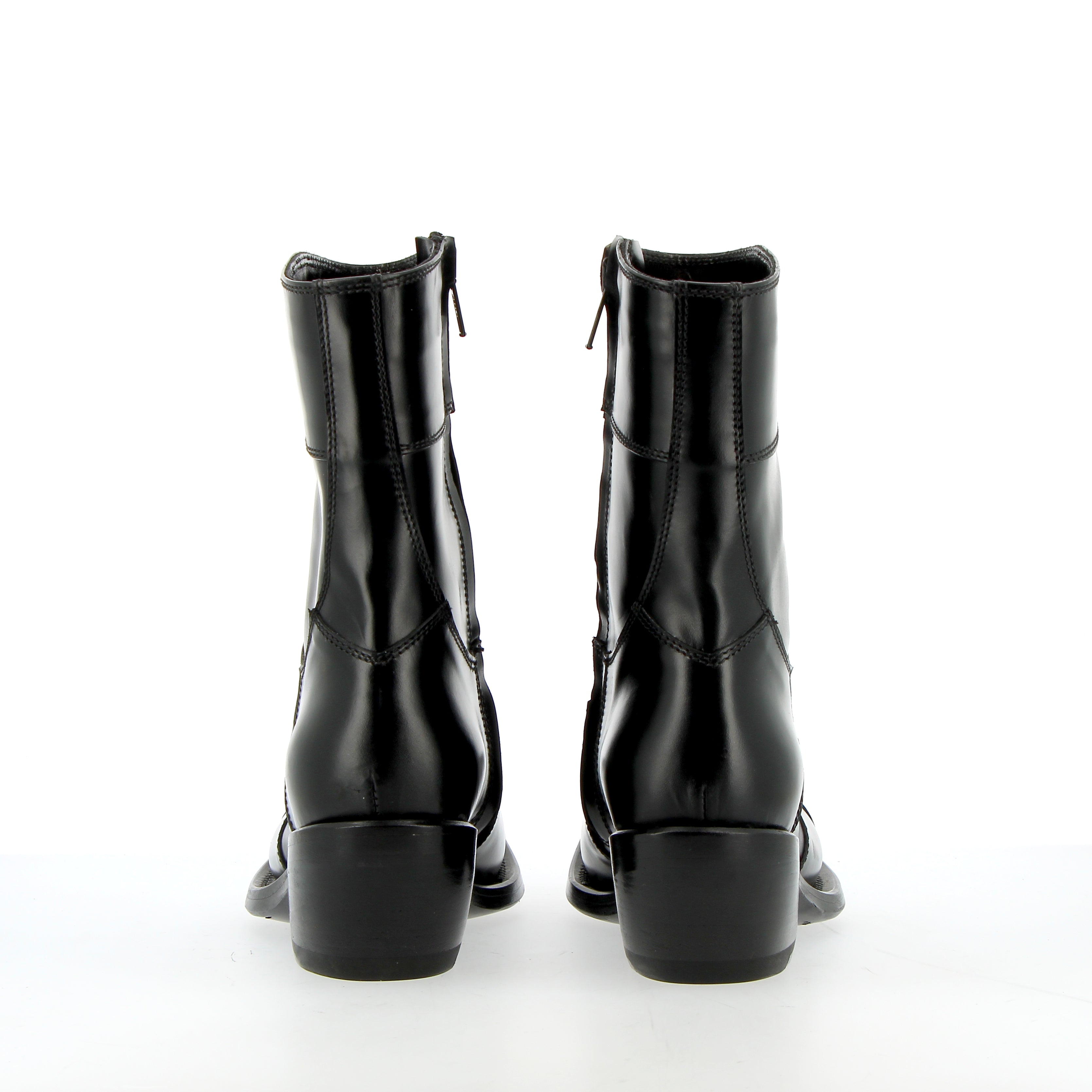 Texan Gianni Barbato Classic Vintage edition in black shiny calfskin