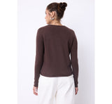 Girocollo in cashmere Ayala caffè