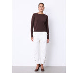 Girocollo in cashmere Ayala caffè