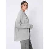 Cardigan in cashmere Diluvia Grigio