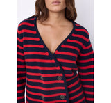 Maglione doppiopetto a righe Molly