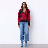 Maglione doppiopetto a righe Molly