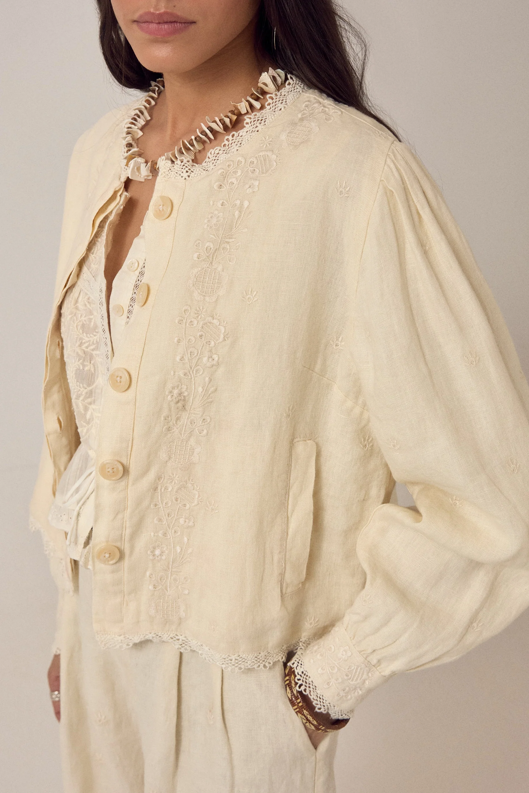 Otelo Jacket Linen Solstice