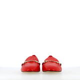 Supersoft moccasin in red glove nappa