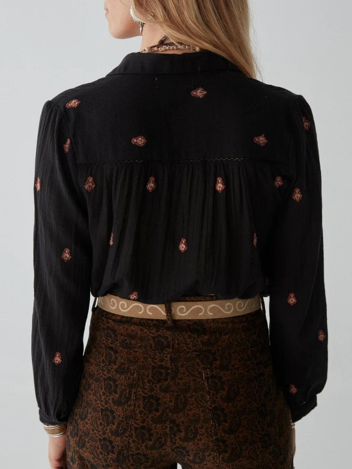 Tina blouse in Cachemira Moutarde