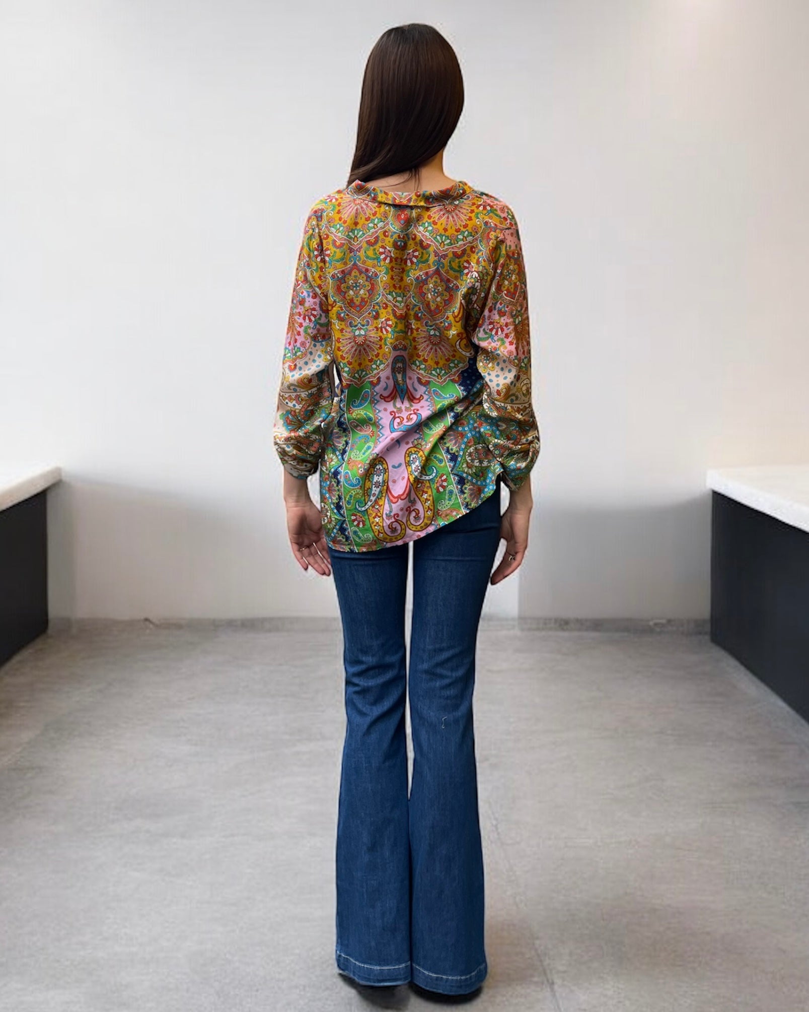 Camicia in seta foulard