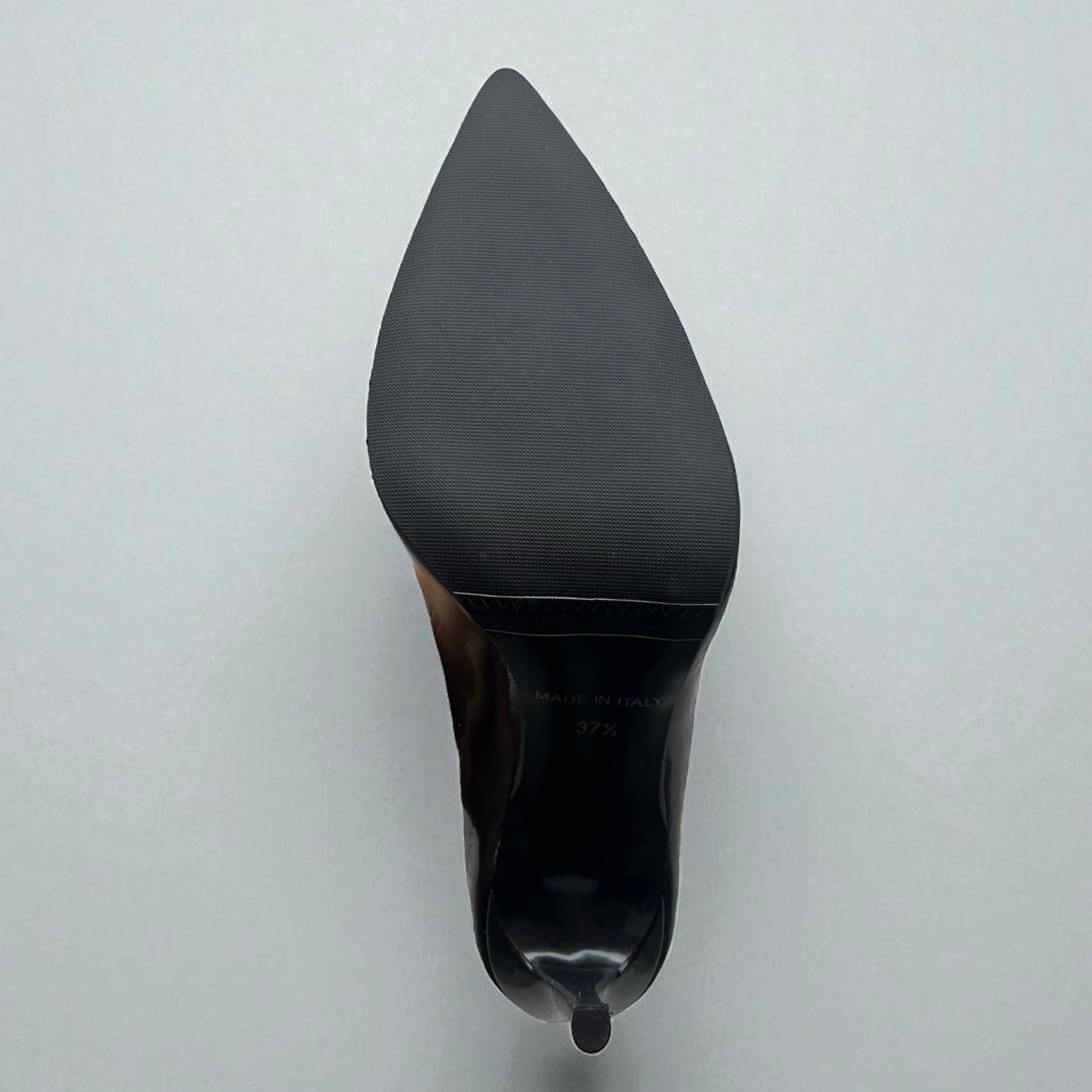 Décolleté in vernice nero tacco 10