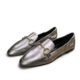 Mocassino supersoft in nappa da guanto acciaio