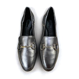 Mocassino supersoft in nappa da guanto acciaio