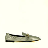 Supersoft moccasin in steel glove nappa leather