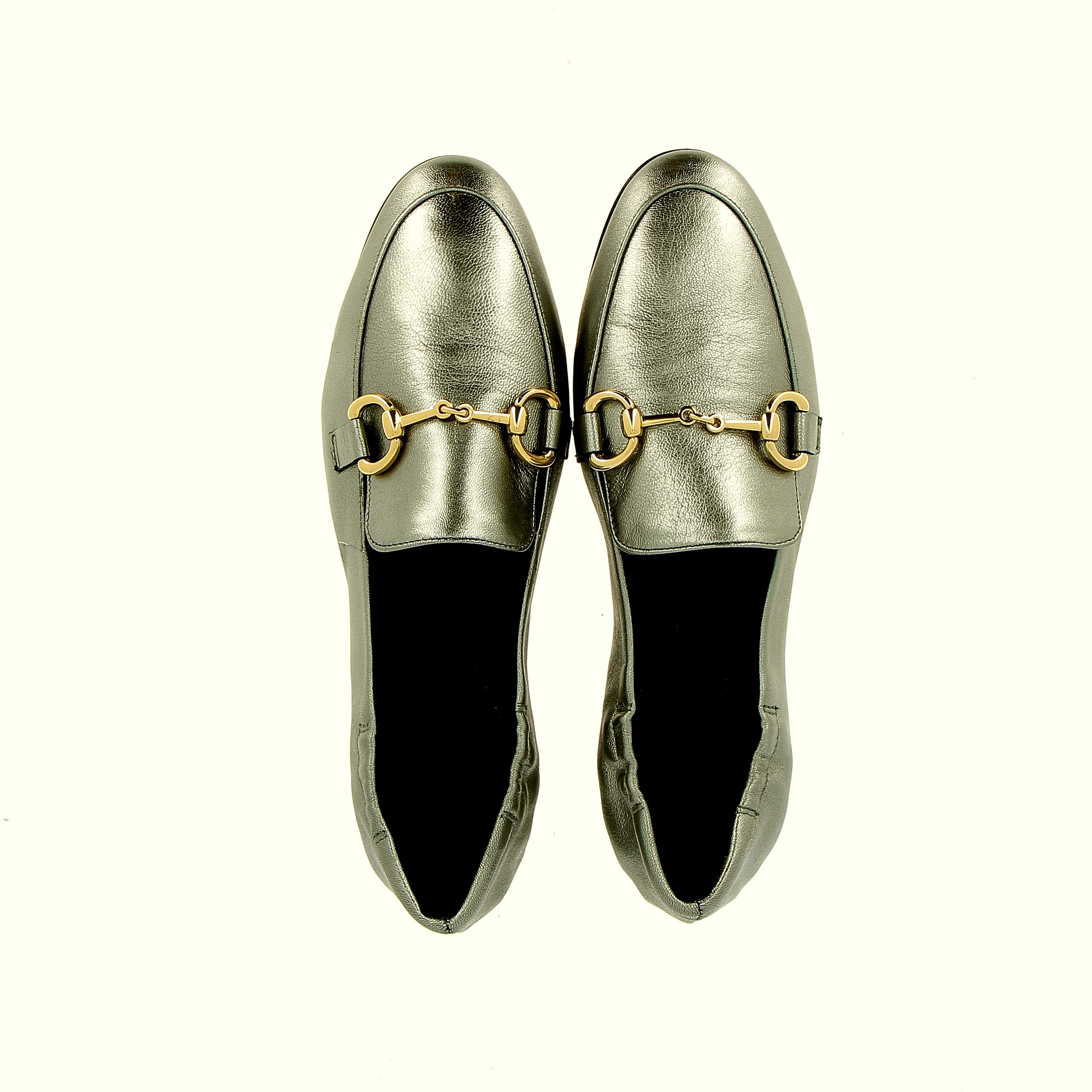 Mocassino supersoft in nappa da guanto acciaio