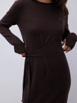 Romy abito in cashmere cacao