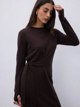 Romy abito in cashmere cacao