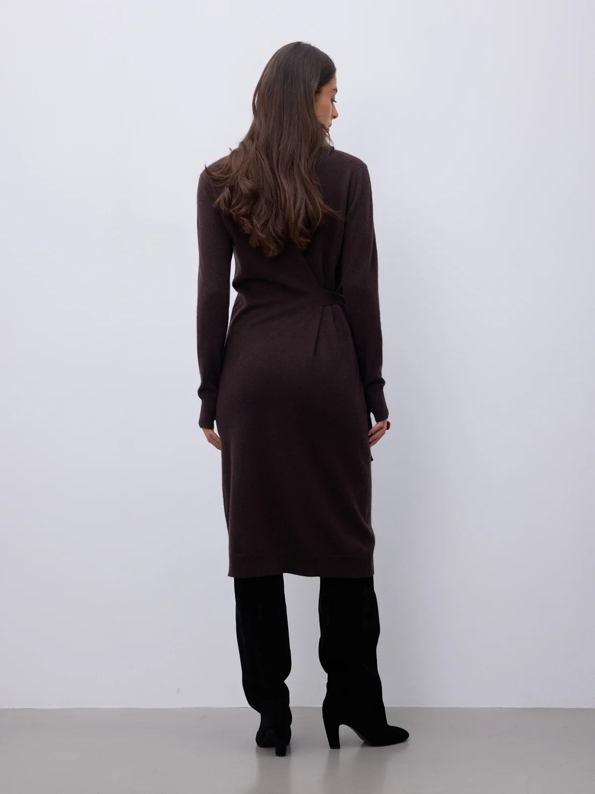 Romy abito in cashmere cacao