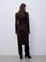 Romy abito in cashmere cacao
