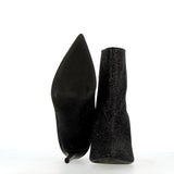 Black glitter tube boottie