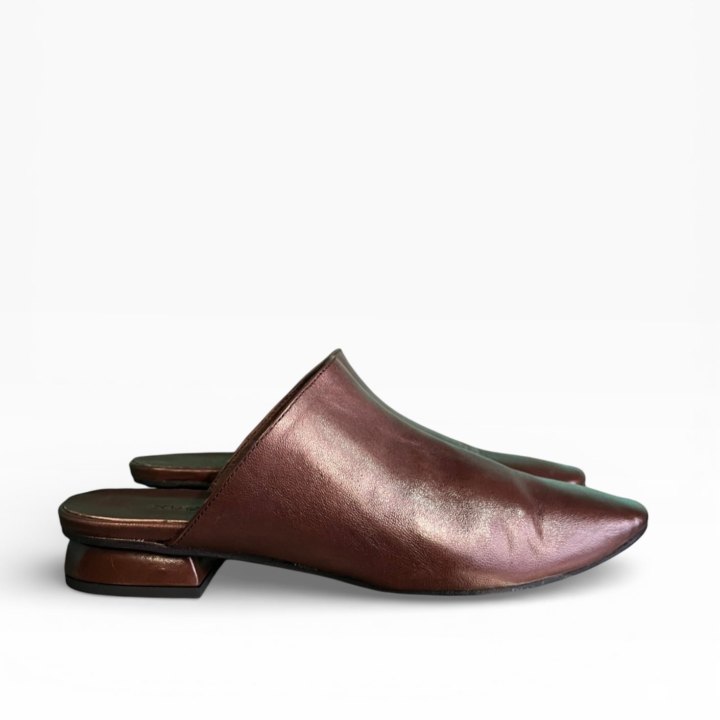 Sabot in morbida pelle testa di moro