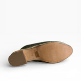 Sabot in morbida pelle oro anticato