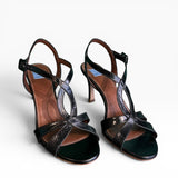 Sandalo Marylin in nappa tejus nero