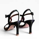 Sandalo Marylin in nappa tejus nero