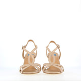 Nude nappa leather sandal