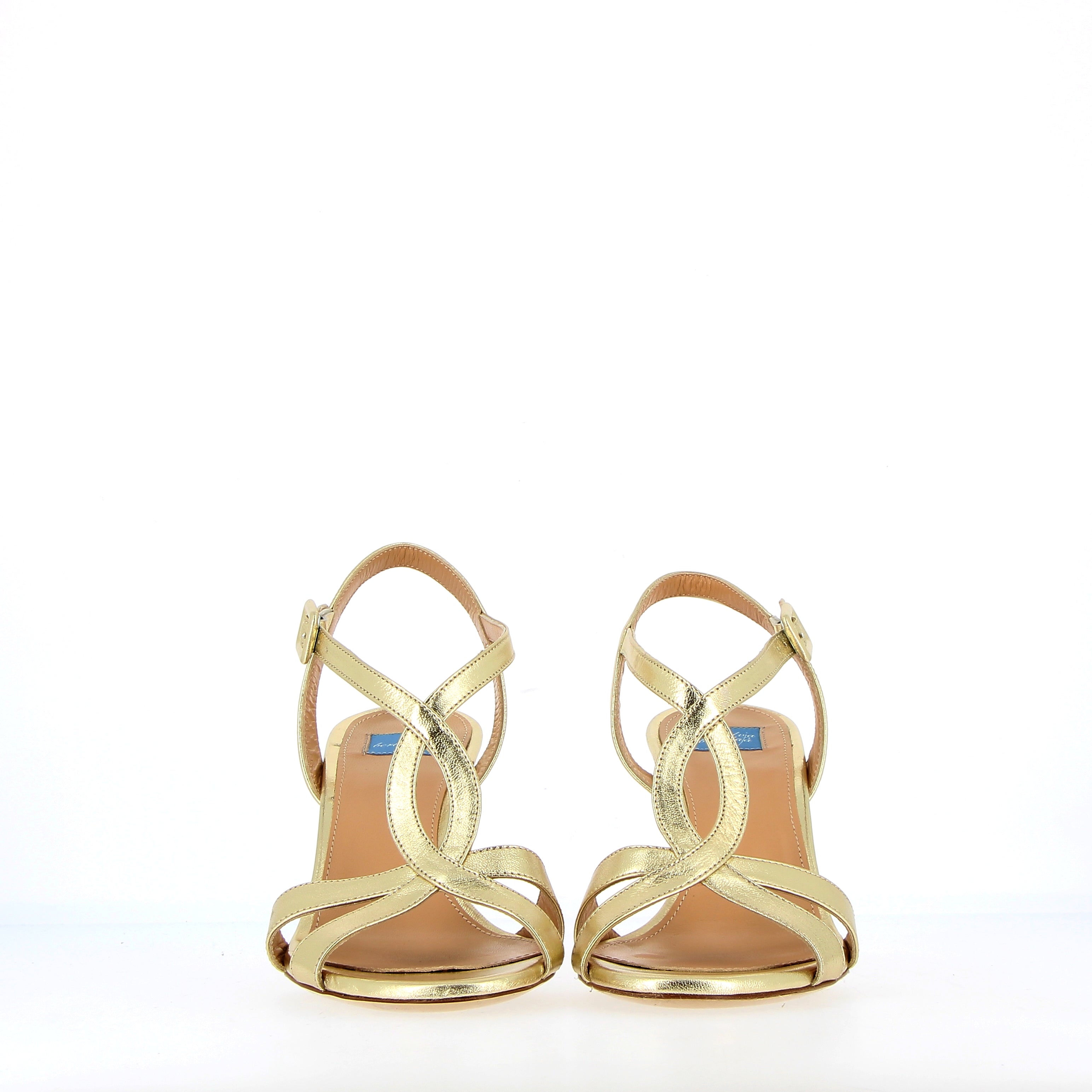 Light gold nappa leather sandal
