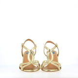 Light gold nappa leather sandal