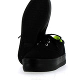 Black sneaker with internal fluo
